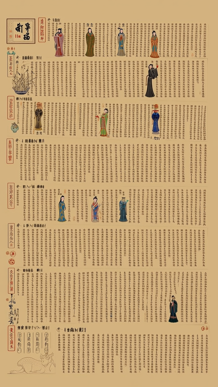 从夏朝开始到现代，根据文献描述把每个朝代最出名的美女画一幅现代图，一个朝代选择一个美女，要求穿自己朝代的衣服。