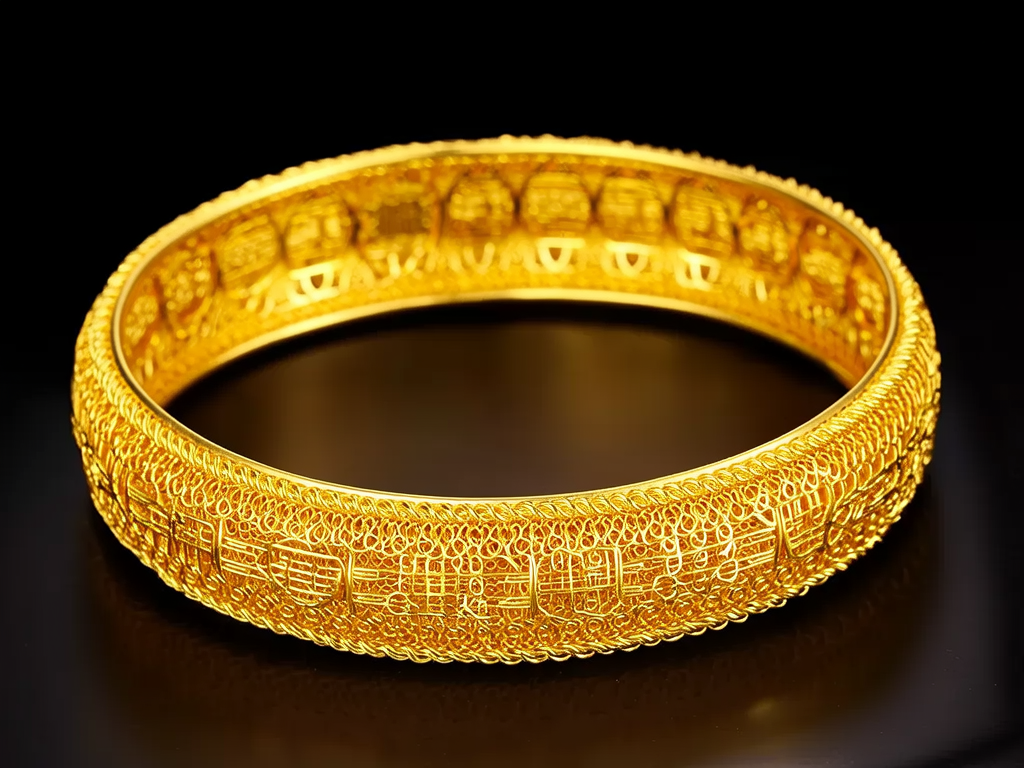 传承金手镯图片
