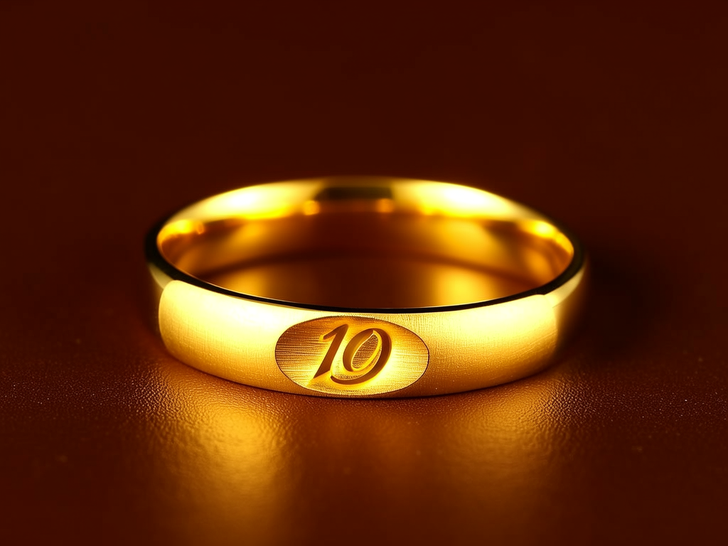 1克黄金女戒指图片